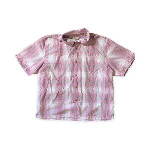 Tommy Bahama Men’s XXL 2XL Camp Shirt Purple Pink Hawaiian Shirt